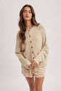 Oatmeal Button Sweater