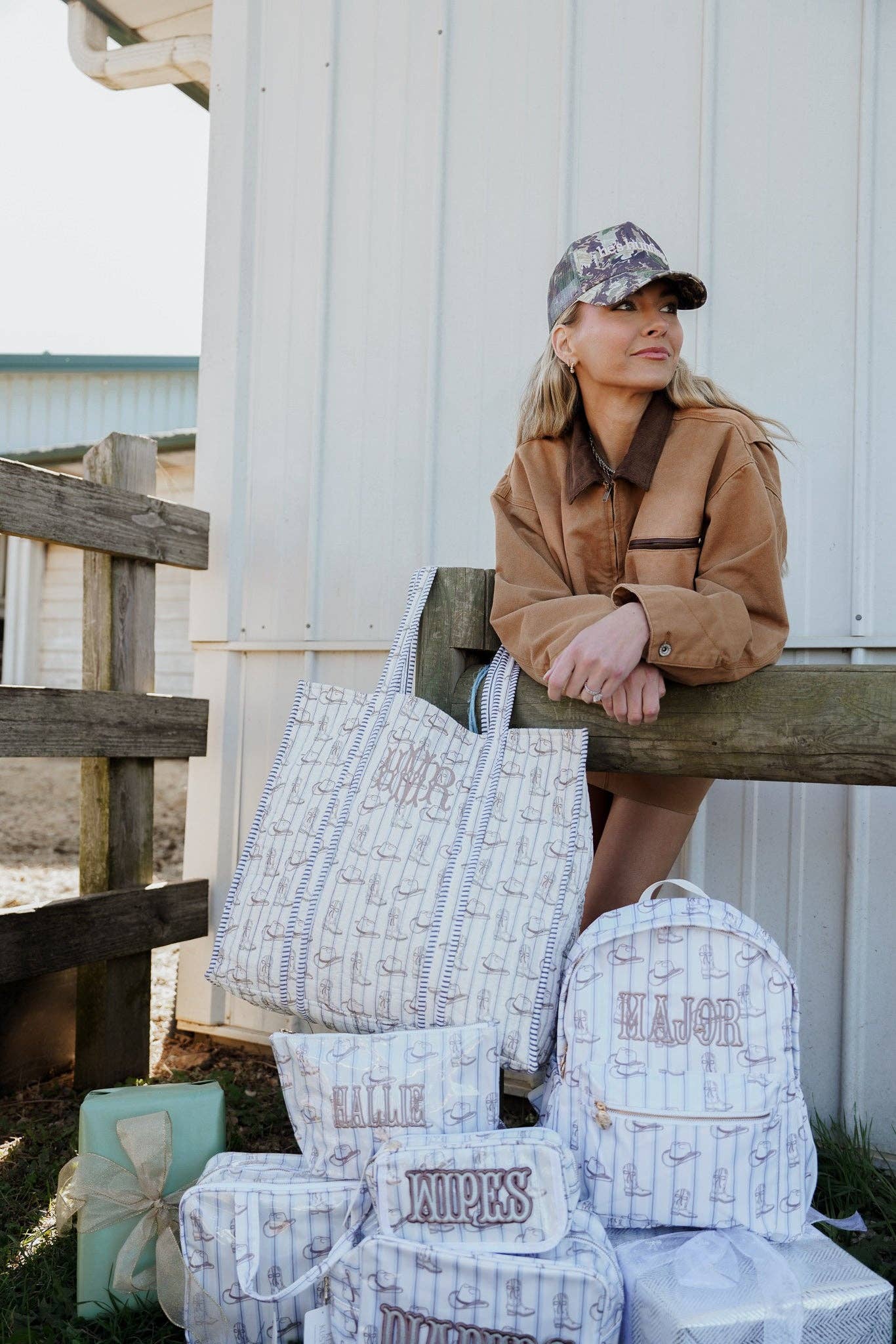 He's Hunting Camo Vintage Trucker Hat