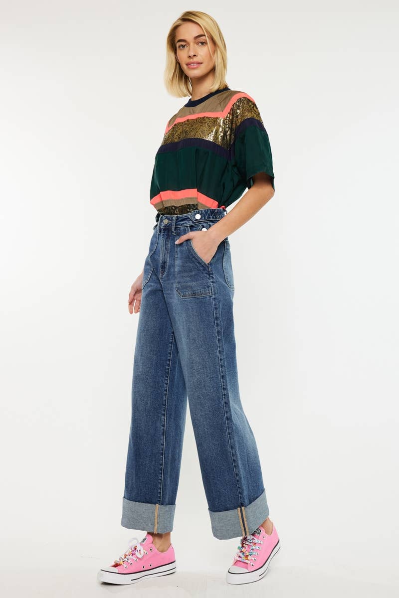 ULTRA HIGH RISE WIDE LEG TROUSERS