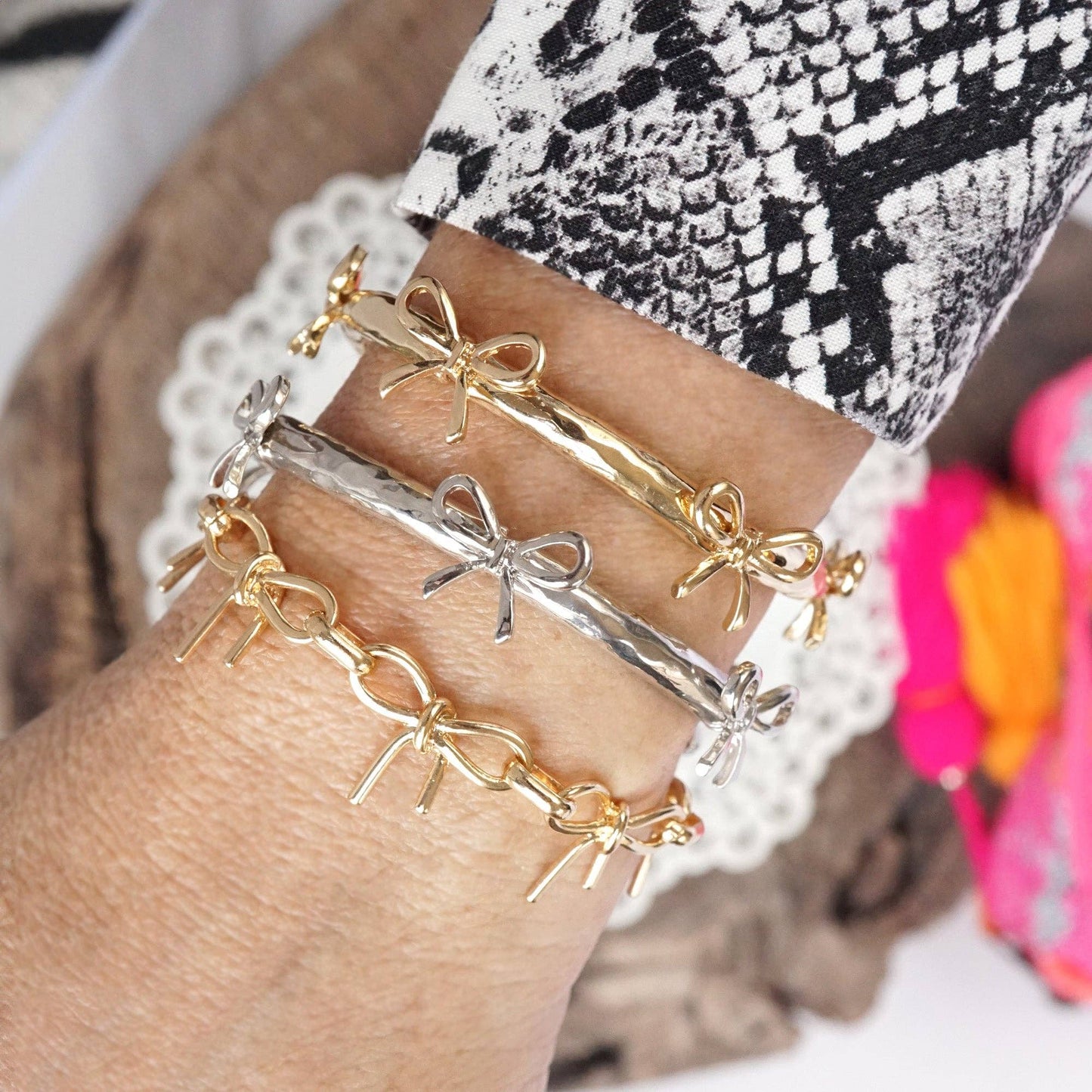 Bow Bangle Bracelet