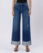 High Rise Cuffed Baggy Jean