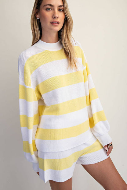 STRIPE SWEATER SET