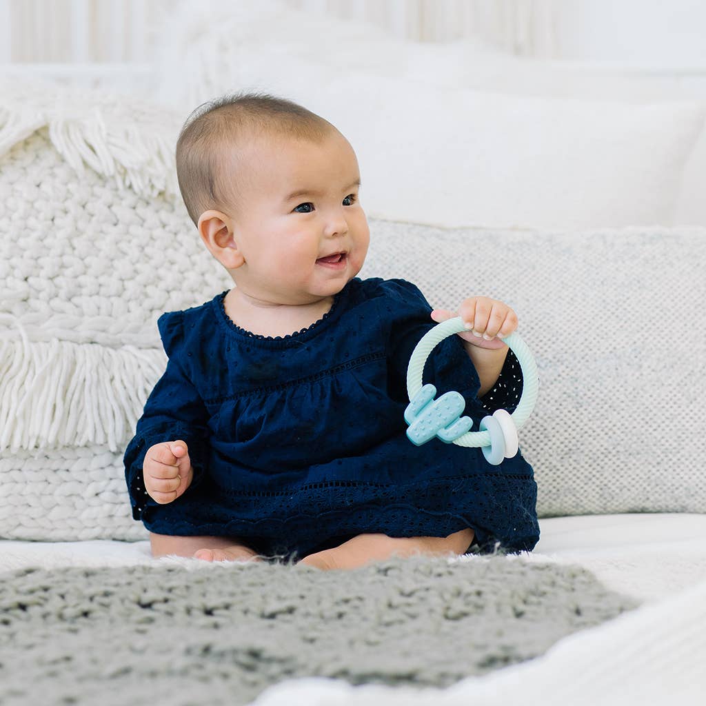 Rattle™ Silicone Teether Rattles Cow