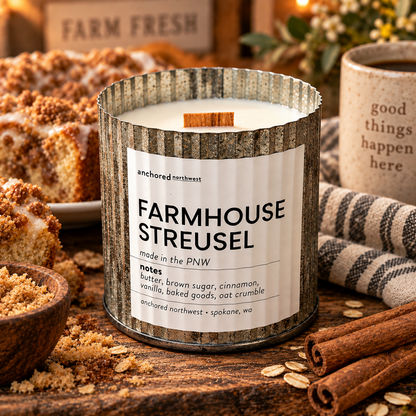 Farmhouse Streusel | Cozy Bakery Wood Wick Candle