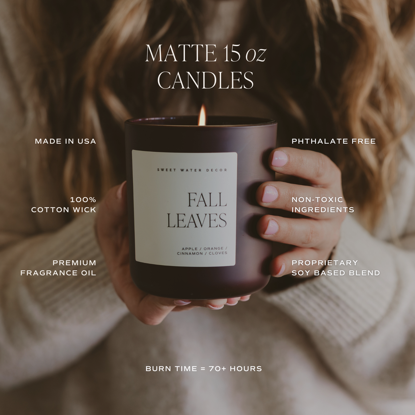 Hello Fall 15 oz Candle Matte