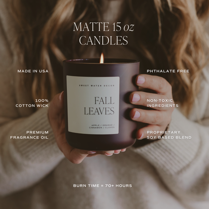 Hello Fall 15 oz Candle Matte