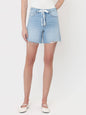 SUPER HIGH RISE DRAWSTRING MIDI SHORTS