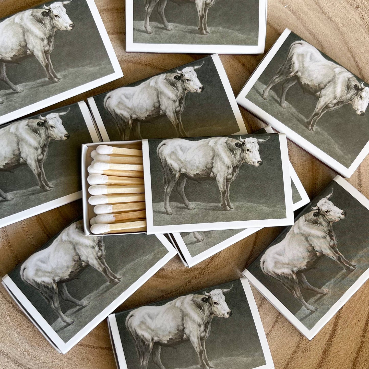 Cow Match Set // Vintage Landscape
