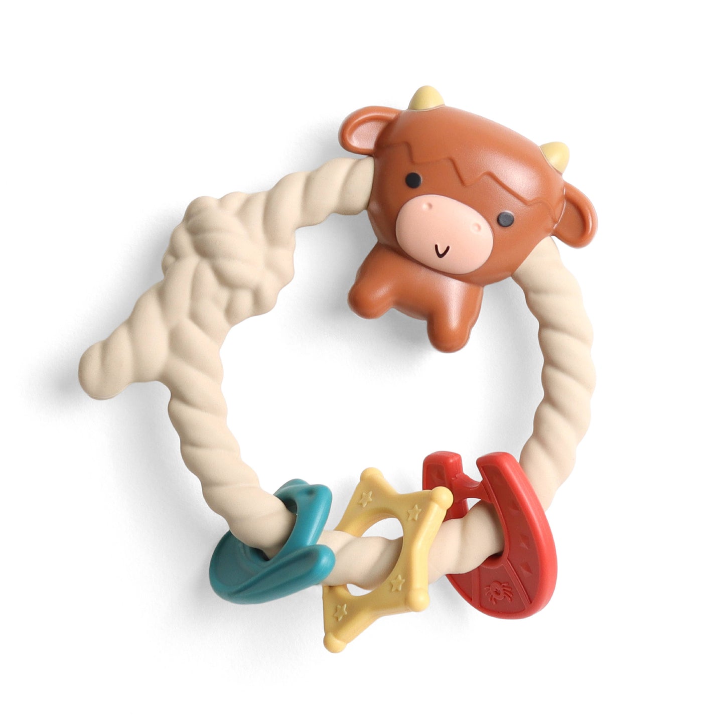 Rattle™ Silicone Teether Rattles Cow