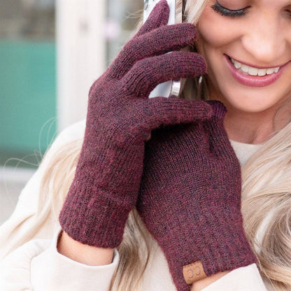 Ultra Soft Recycled Fine Yarn Women's Gloves