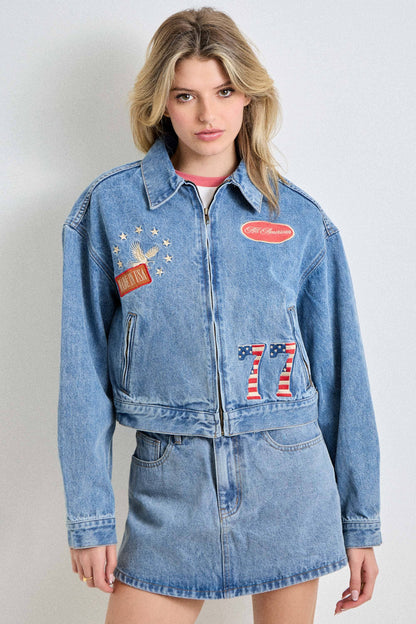 Embroidered Denim Jacket