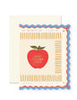 Best Teacher Ever Pencils Scallop Greeting Card