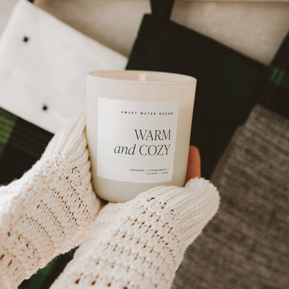 Warm and Cozy 15 oz Soy Candle Matte