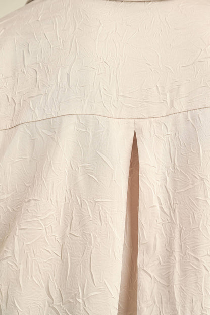 T3832  BUTTONDOWN CRINKLED DETAIL SHIRTS
