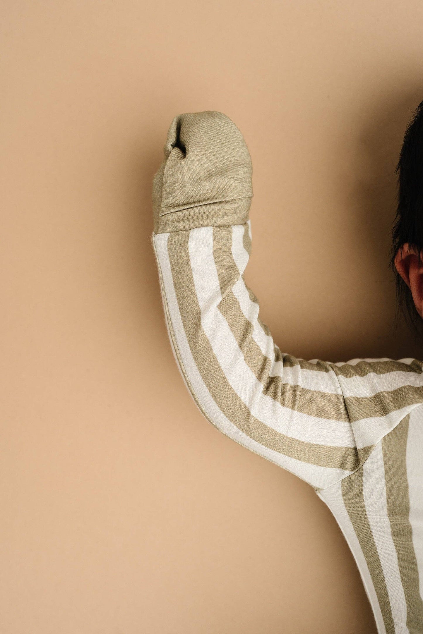 Olive Stripe Bamboo Sleeper