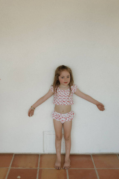 Toddler Two Piece Swimsuit | Sweetheart Cherries