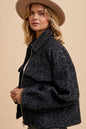 COLLARED BOUCLE JACKET