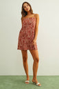 LEAF PRINT EASY DRESS