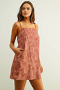 LEAF PRINT EASY DRESS