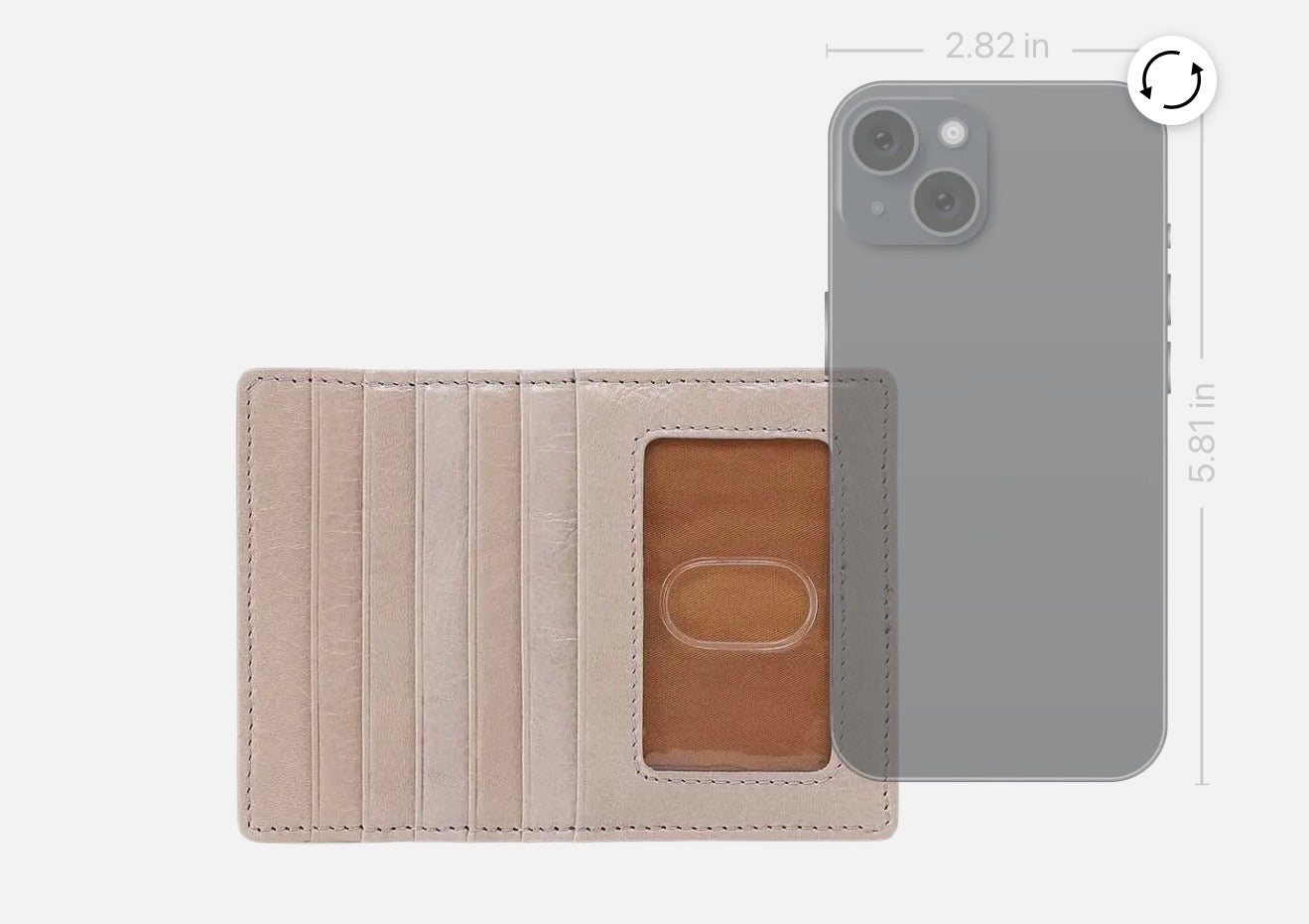 Euro Slide Card Case Stone Glass