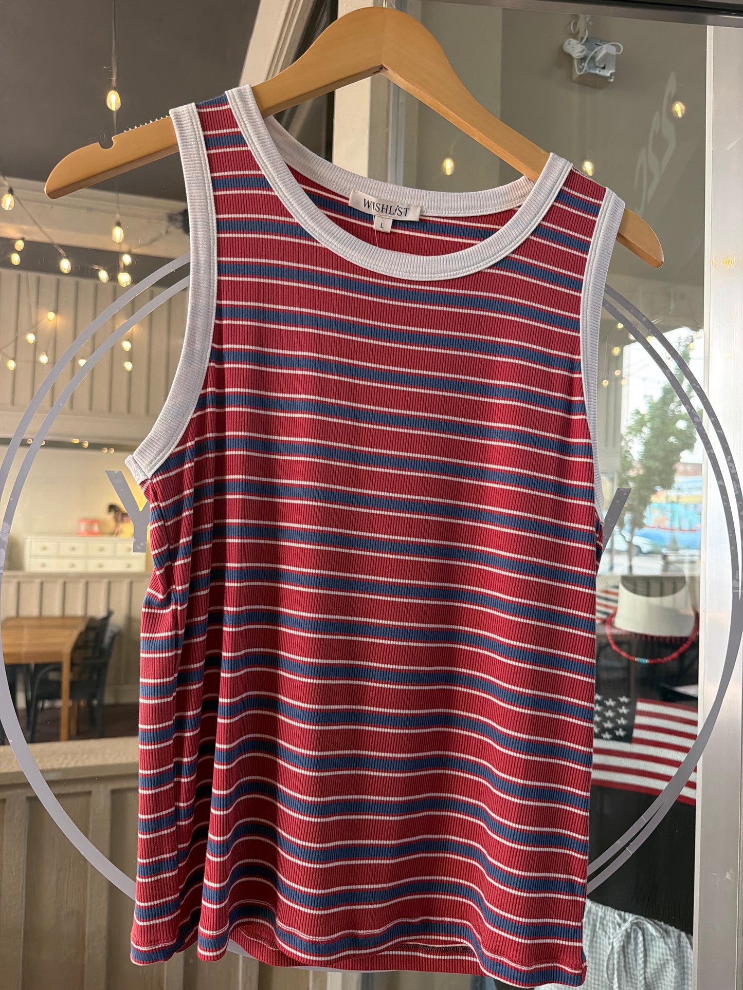 Contrast Striped Tank Top