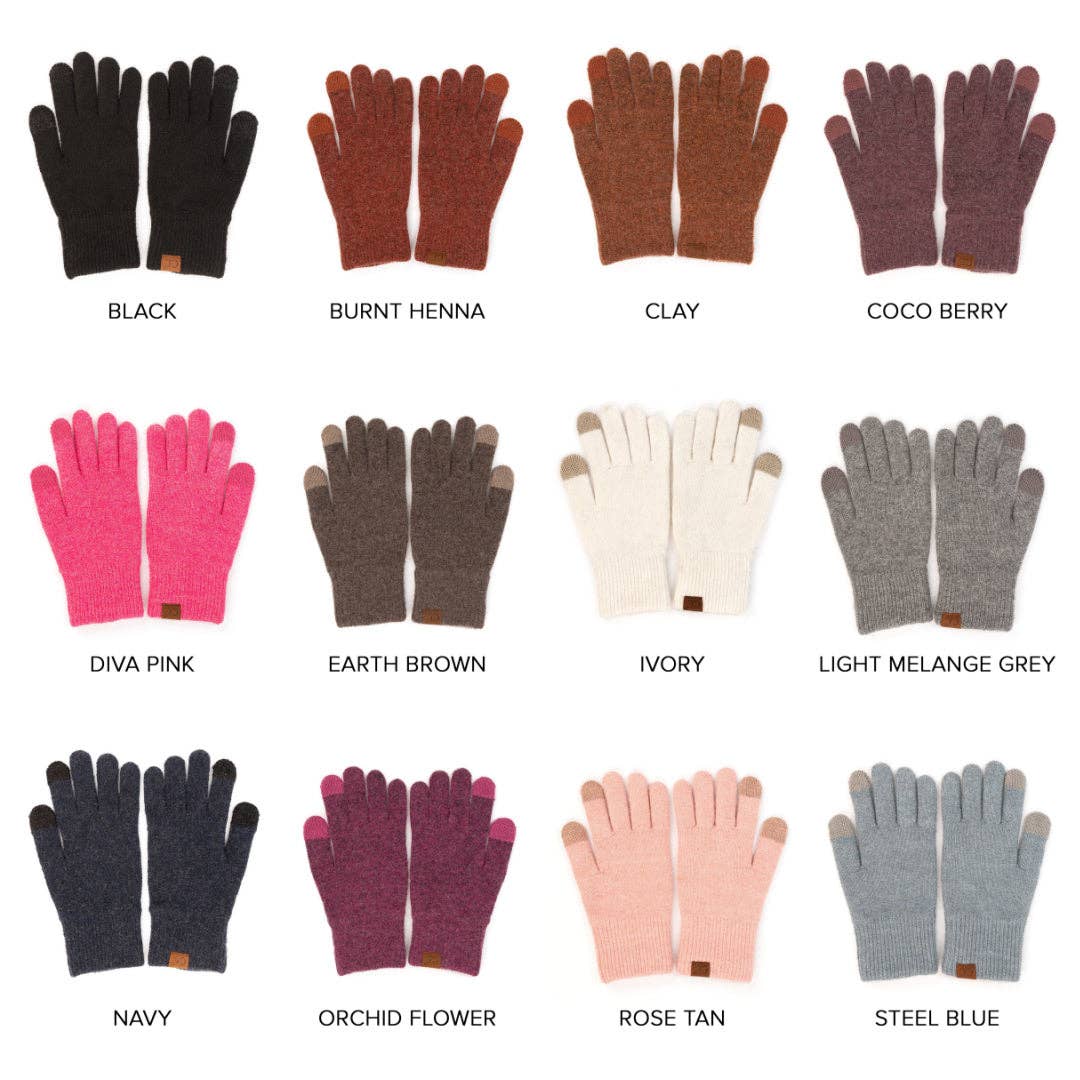 Ultra Soft Recycled Fine Yarn Women's Gloves