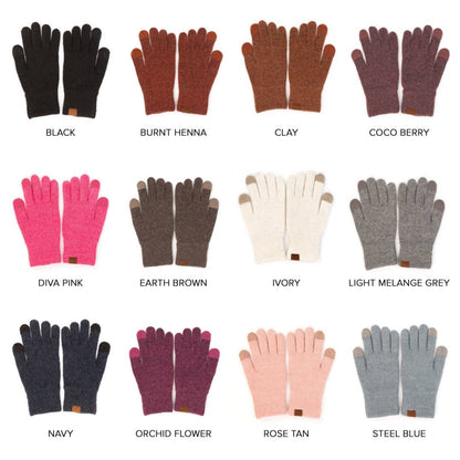 Ultra Soft Recycled Fine Yarn Women's Gloves