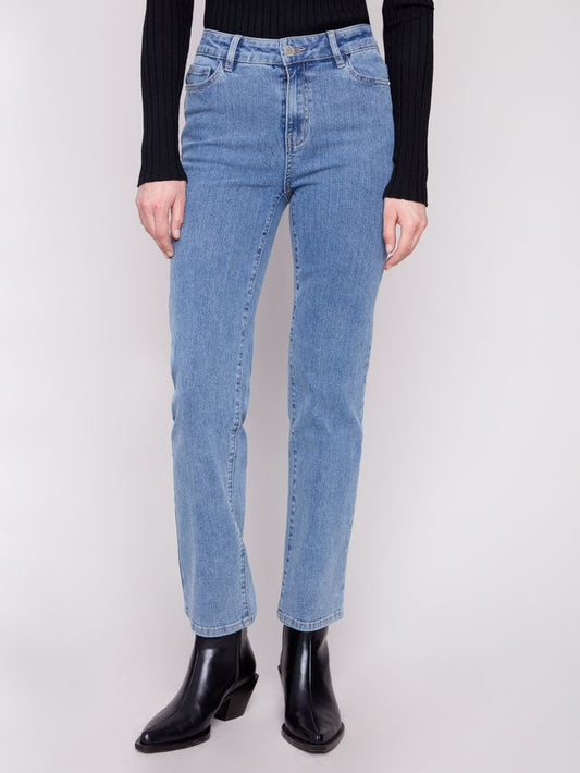 Denim Cord Straight Leg Pant