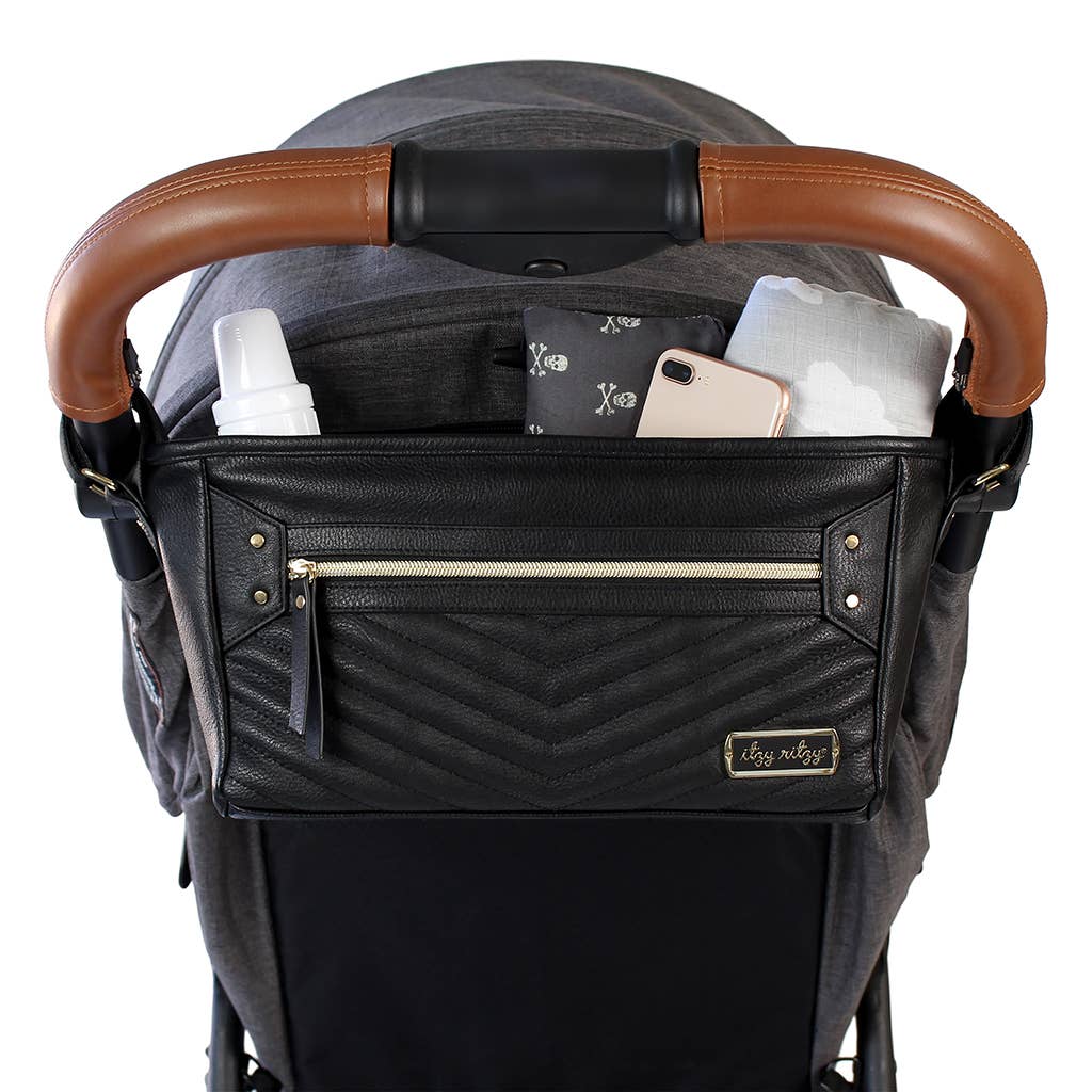Black Travel Stroller + Wagon Caddy
