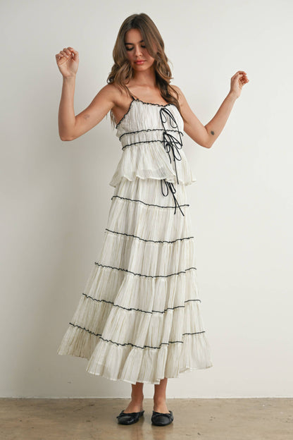 Tiered Ruffled Flowy Top