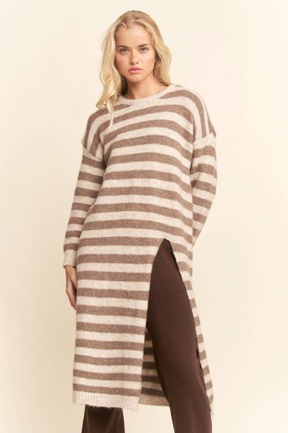 Striped Long Sweater