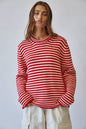 Stripe Knit Sweater Chocolate
