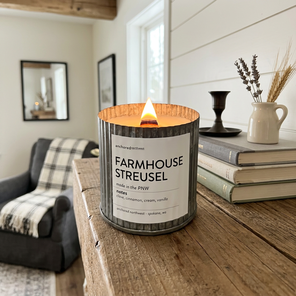 Farmhouse Streusel | Cozy Bakery Wood Wick Candle