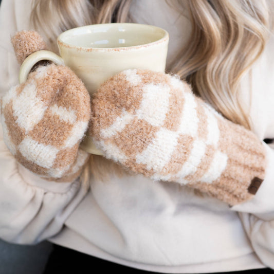 CC Checkered Mittens