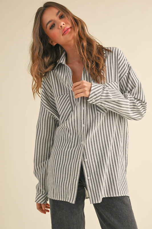STRIPED BUTTON DOWN