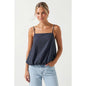 Billowy Top With Bubble Hem