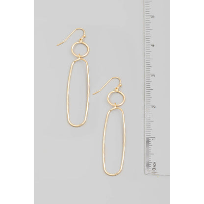 Dainty Wire Shapes Dangle Hook Earrings