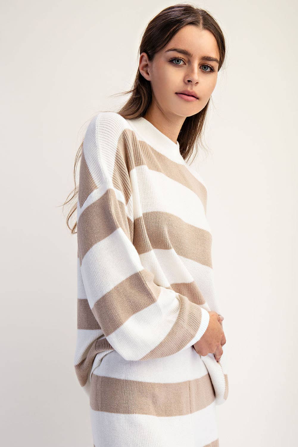 STRIPE SWEATER SET