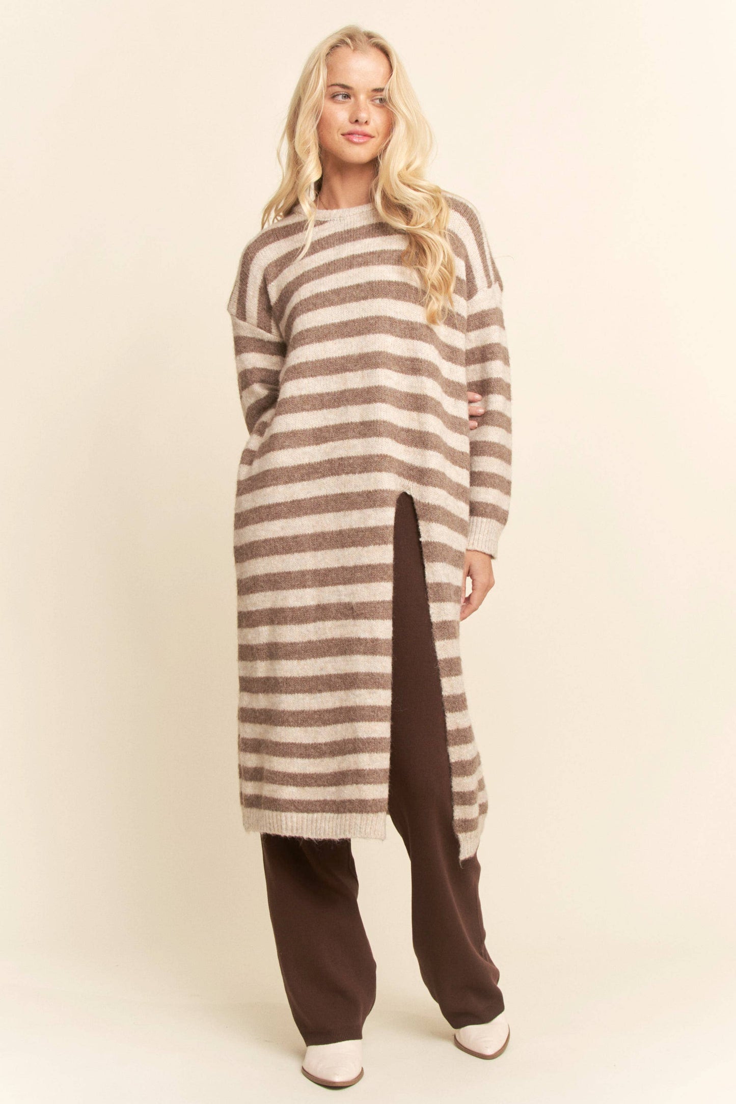 Striped Long Sweater