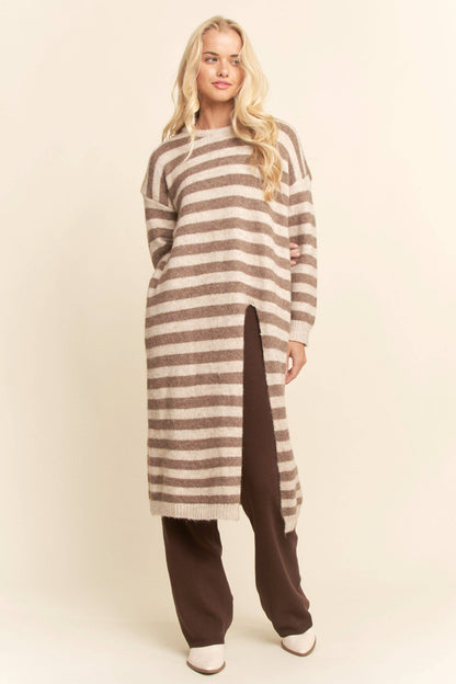Striped Long Sweater