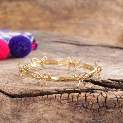 Bow Bangle Bracelet