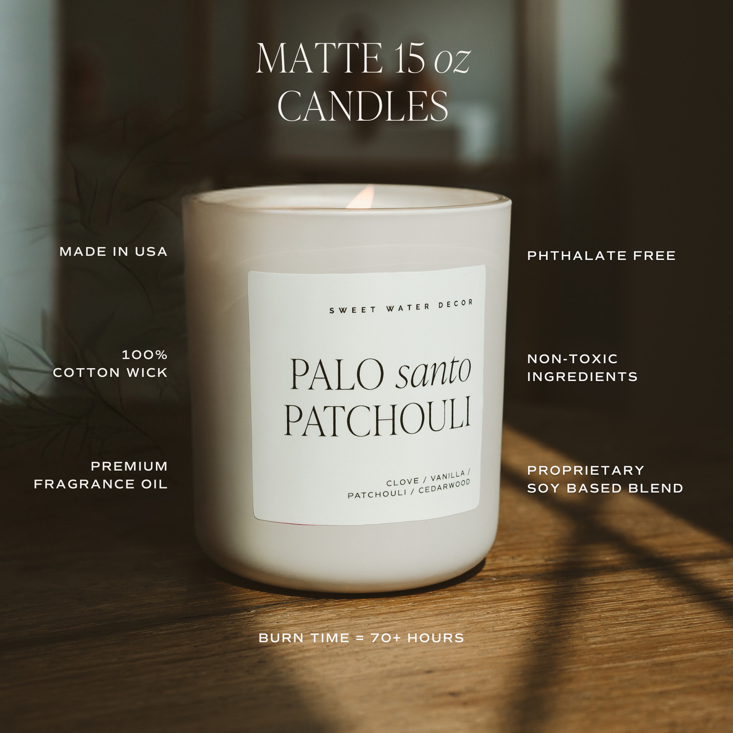Warm and Cozy 15 oz Soy Candle Matte