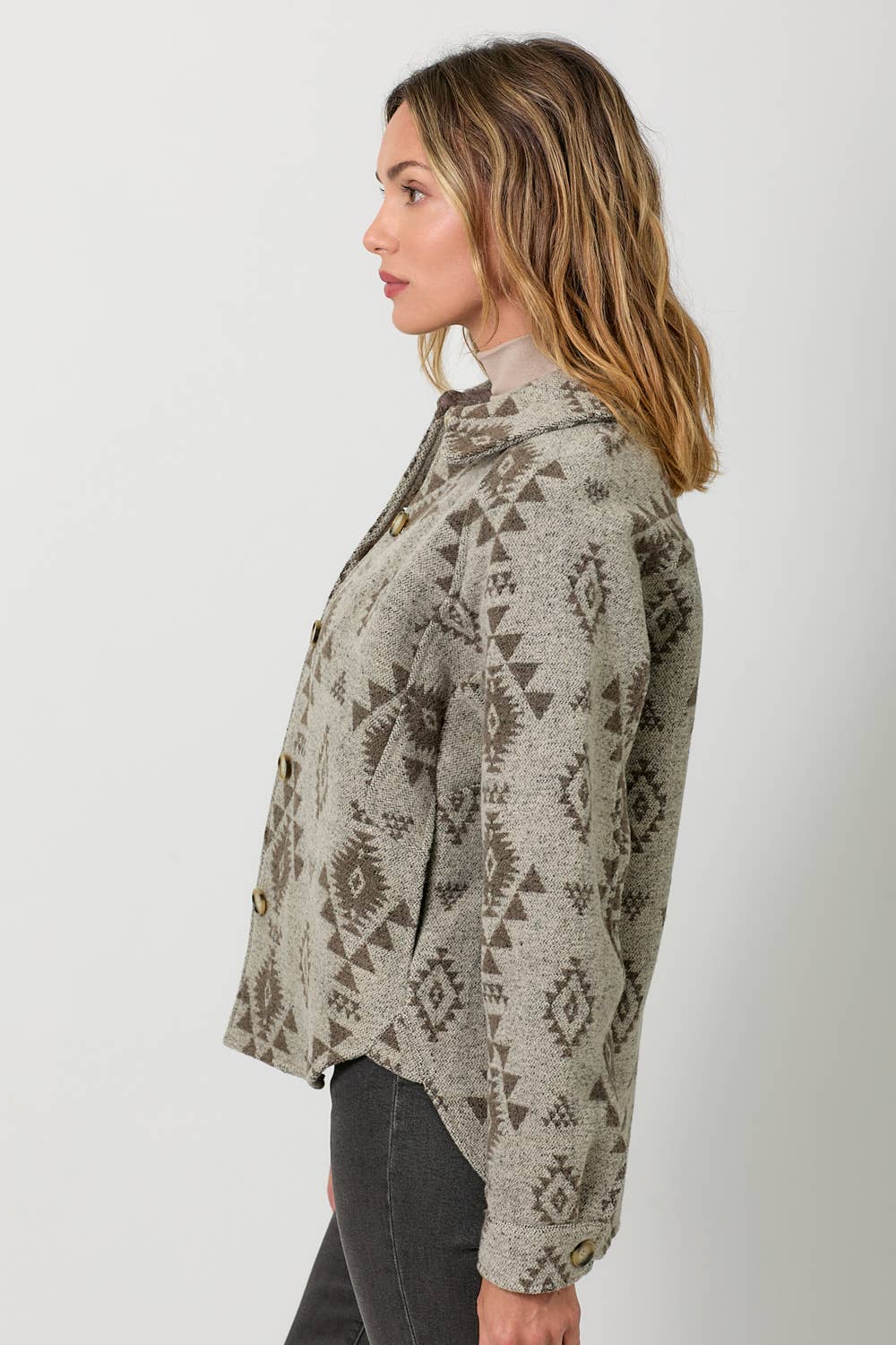 Aztec Button Down Shacket