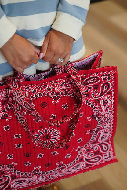 Red Bandana Tote