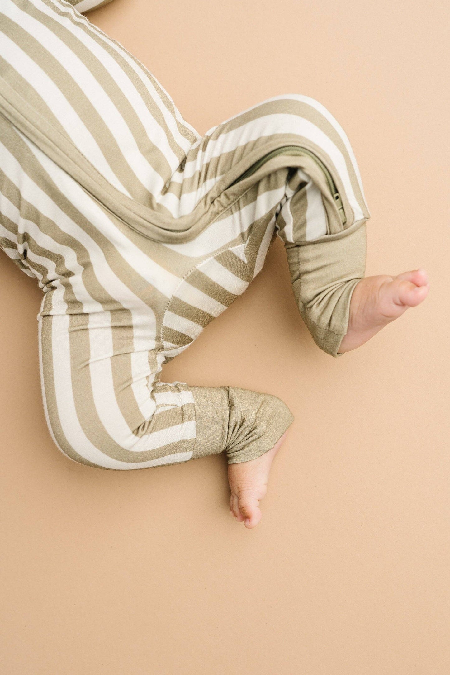 Olive Stripe Bamboo Sleeper