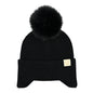 CC Toasty and Warm Pom Ear Flap Kids Beanie