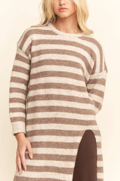 Striped Long Sweater