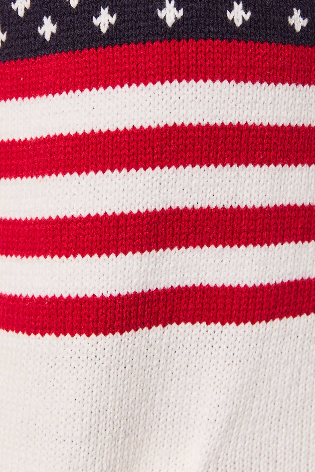 LONG SLEEVE COLLARED "USA FLAG" OVERSIZED SWEATER JACKET