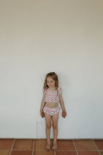 Toddler Two Piece Swimsuit | Sweetheart Cherries