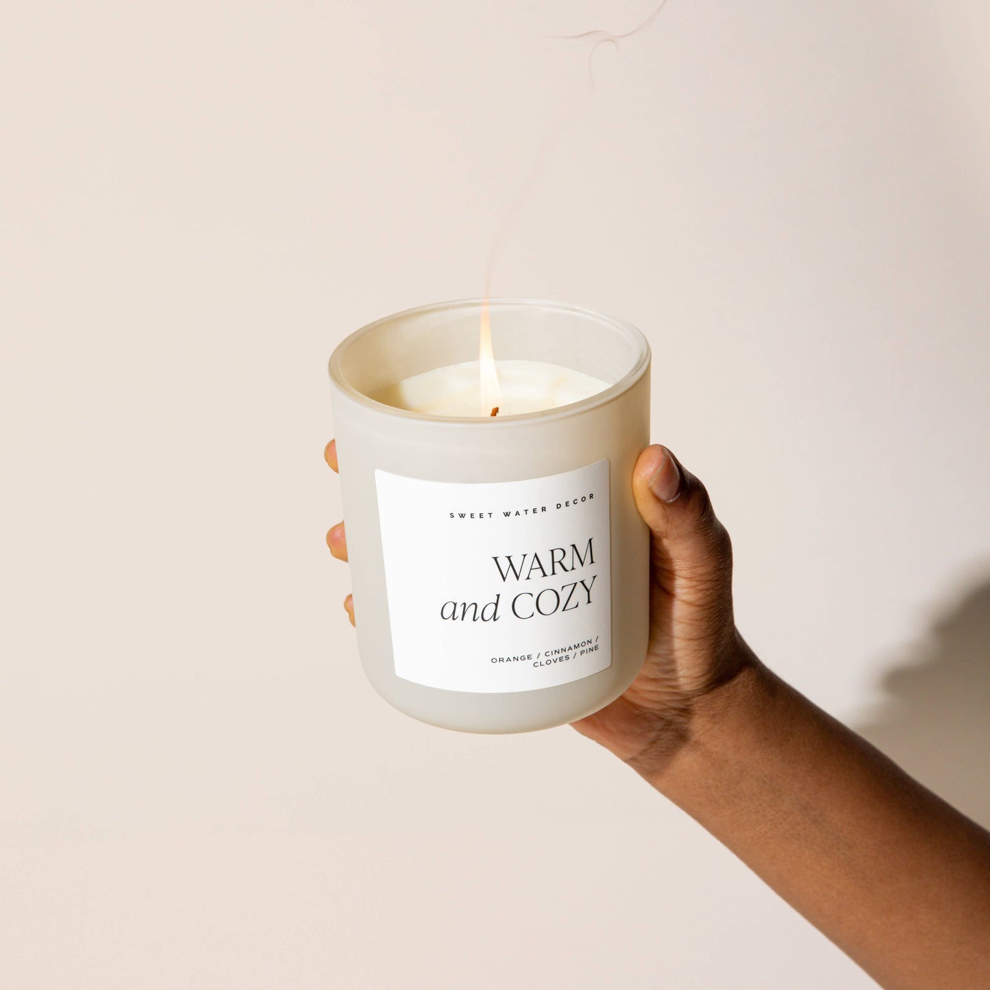 Warm and Cozy 15 oz Soy Candle Matte